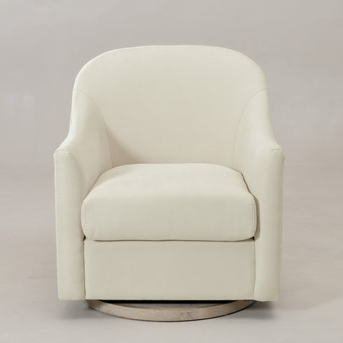 Ethel Swivel Nursery Glider - Beige Nursery Glider | Glider Chairs | Kinwell Furniture | Modern Nursing Chairs | Recliners & Rockers